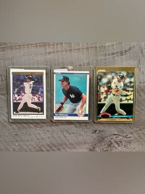 Don Mattingly New York Yankees 1984 Fleer Rookie Card and 2 additional cards